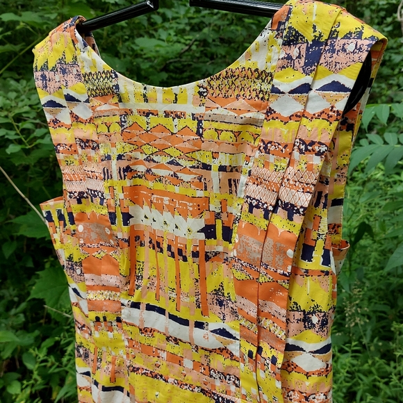 Plenty by Tracy Reese Pleated Shift Dress 8 - Picture 4 of 12